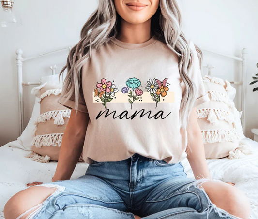 🌸 MAMA Flowers Tee