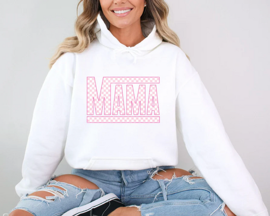 💖 Pink Checkered Mama Tee