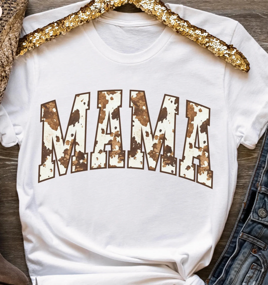 🐄 Cow Hide Mama Tee